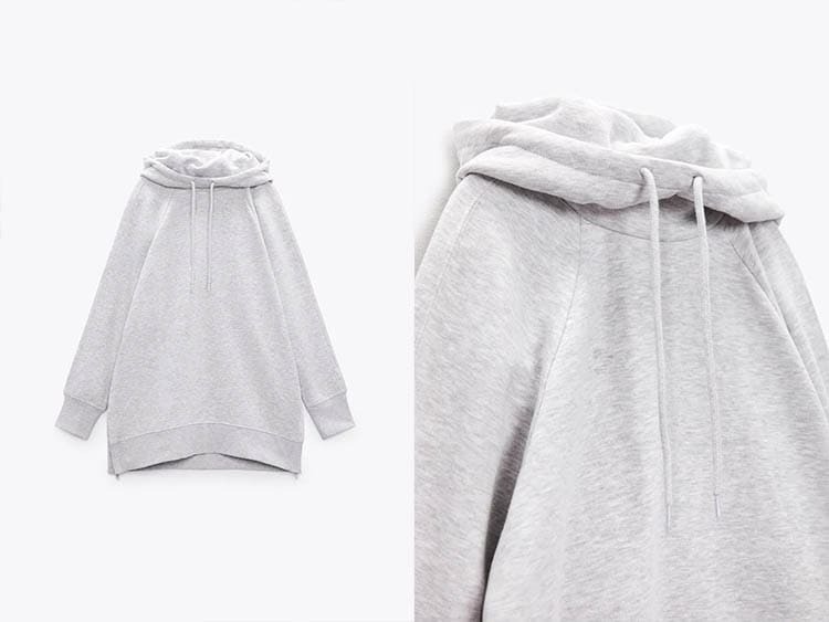 SUDADERA OVERSIZE CREMALLERAS