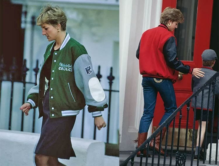 Bershka lanza un abrigo de beisbol que puso de moda Lady Di