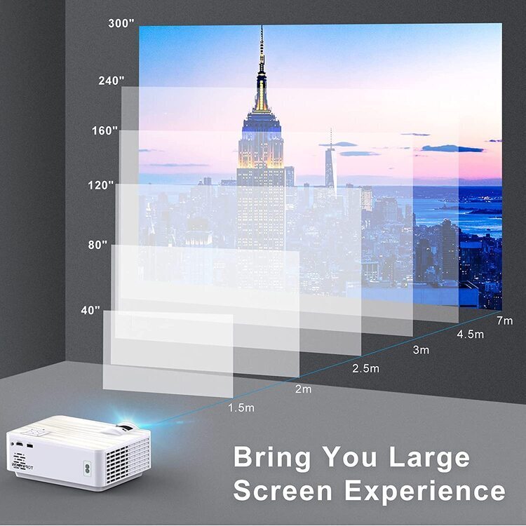 Amazon convierte cualquier parte de la casa en una pantalla de cine gigante: 300 pulgadas