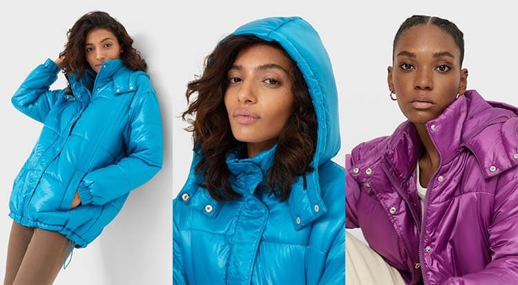 Cazadora satinada acolchada