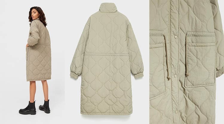 Abrigo nylon acolchado 