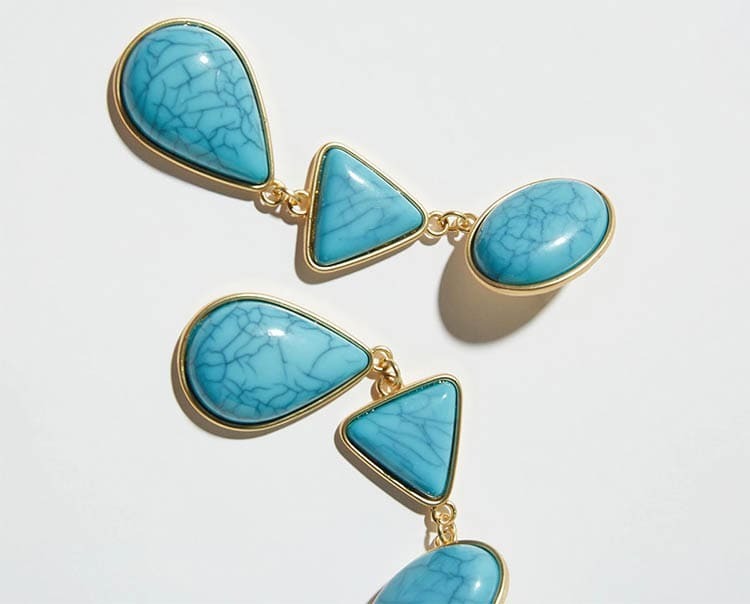 Pendientes piedras azules