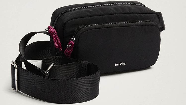 BOLSO BANDOLERA DE NÁILON CON CORDÓN