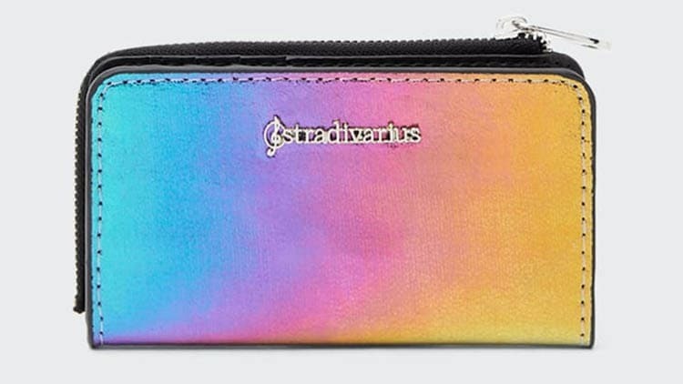 Monedero tarjetero metalizado