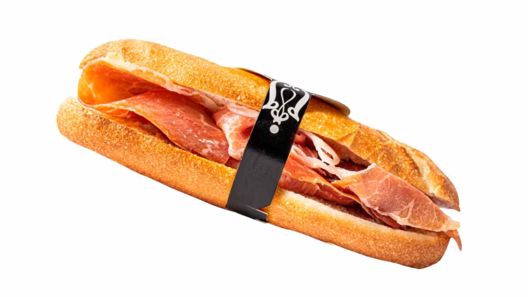 Montadito jamon