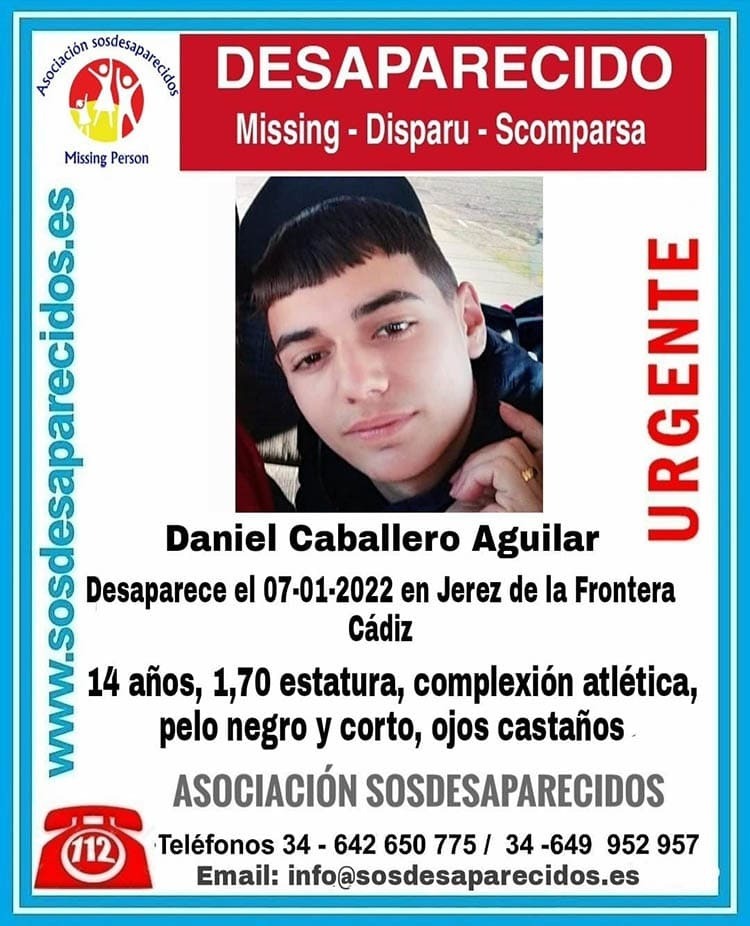 Niño desaparecido en Jerez