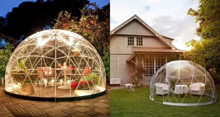 Amazon sorprende a todos con un iglú transparente y gigante: vivir en el jardín es posible