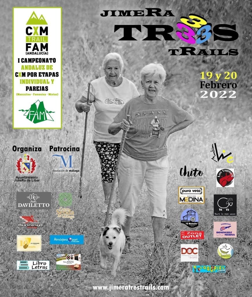 Cartel primer campeonato de Andalucía de CxM Trail en Jimera de Líbar, Málaga