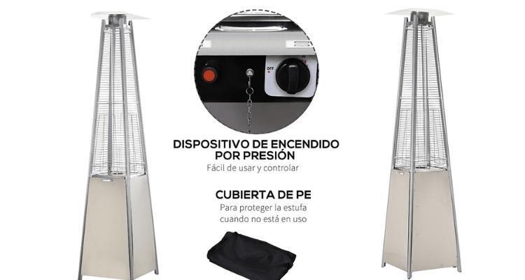 En Carrefour acaban con el frío en el jardín o patio con la estufa más completa, moderna y barata del mercado