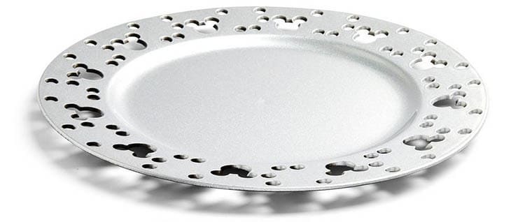 Bajoplato plateado de Mickey Mouse de Disney