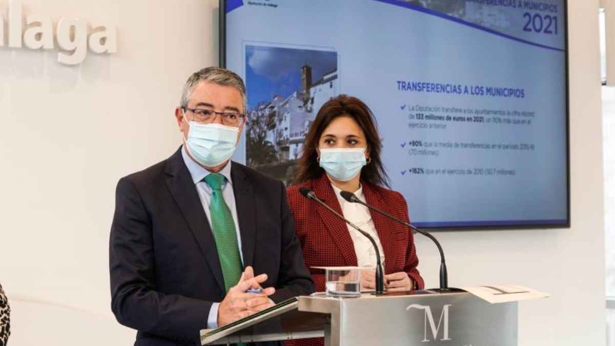 Presentación de los datos de transferencias a municipios al cierre del ejercicio presupuestario de 2021 de la Diputación de Málaga
