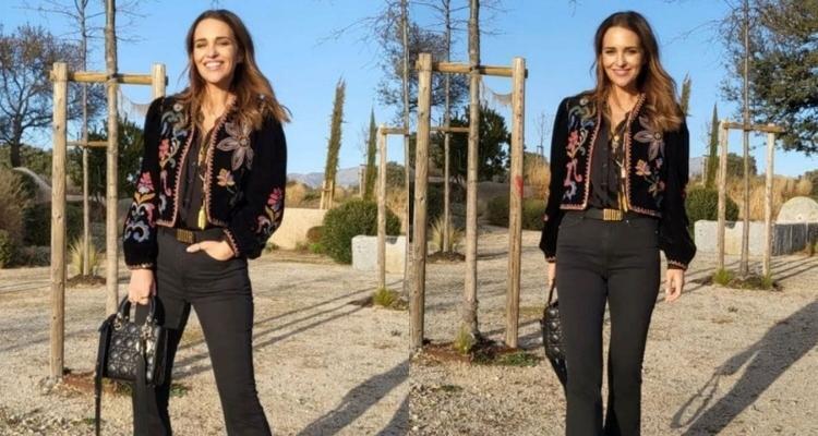 La chaqueta con bordados que lleva Paula Echevarría arrasa en Zara: si la vez no la dejes escapar