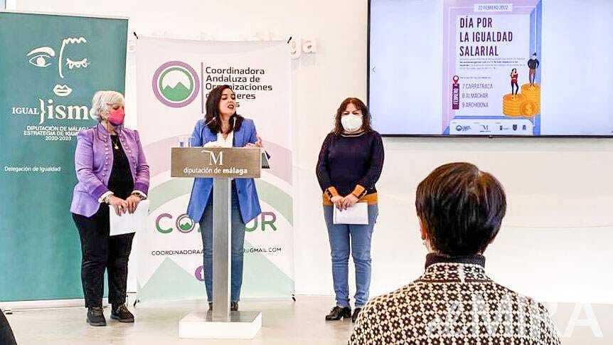 Acto de presentación de las actividades de la Diputación de Málaga por el Dia Europeo de la Igualdad Salarial