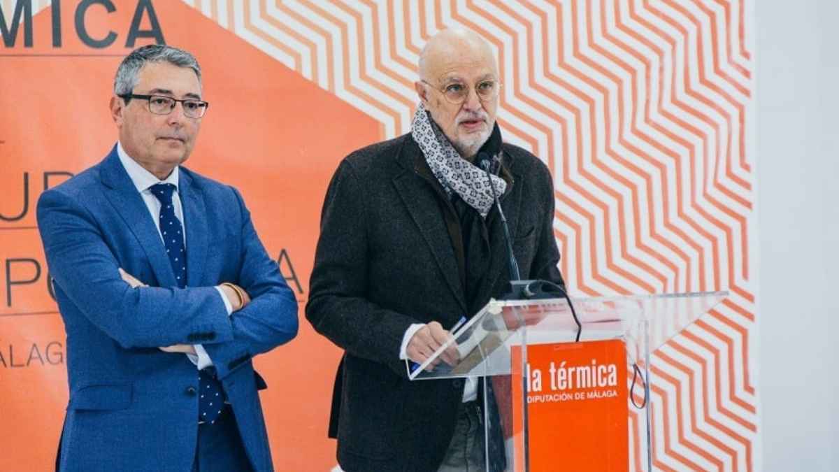 Salomón Castiel y Francisco Salado, presidente de la Diputación de Málaga