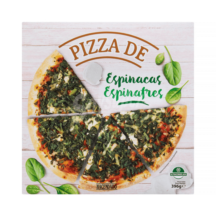 Pizza de espinacas