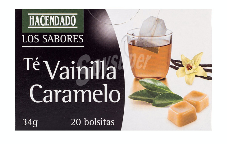Té de vainilla y caramelo hacendado