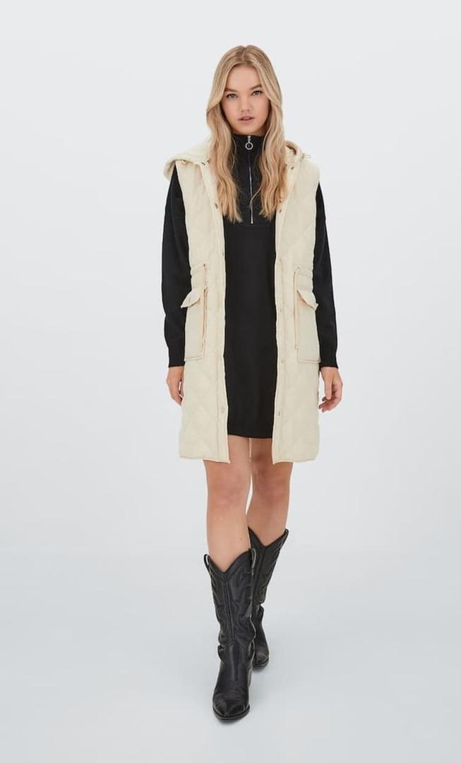 Vestido de punto con cremallera