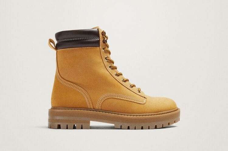 Botines tipo montañero color camel