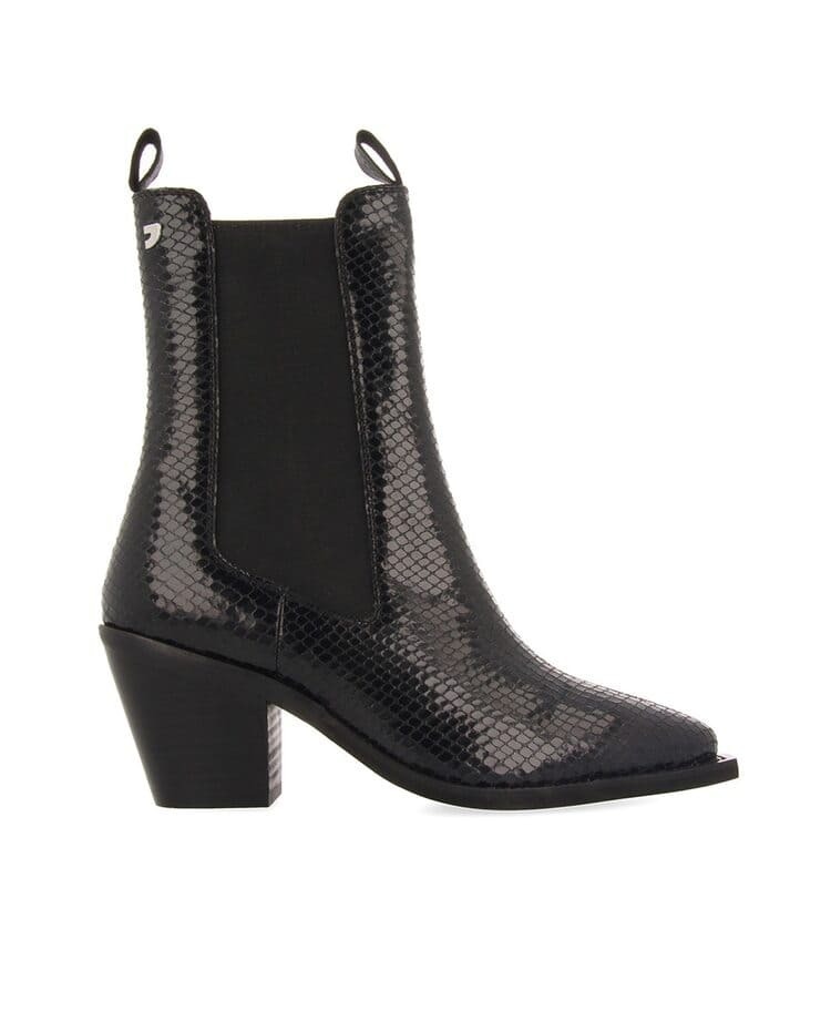 Botas cowboy GIOSEPPO para mujer de piel en color negro