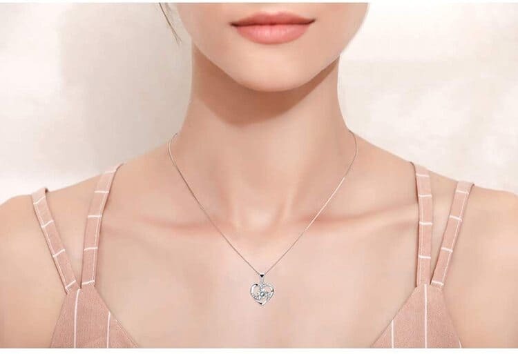 Colgante con dije en forma de corazón BlueSnow