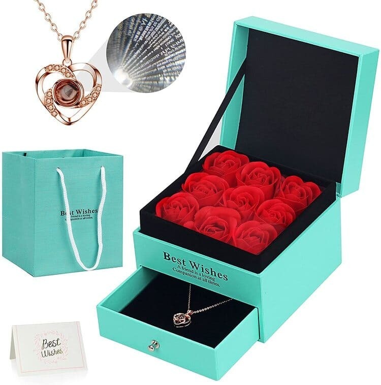 Juego de rosas y colgante OZRPN