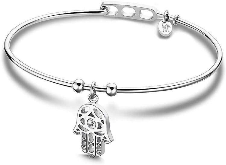 Brazalete plateado LOTUS