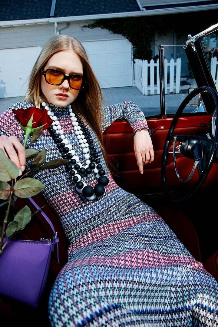 Vestido zigzag de Sfera