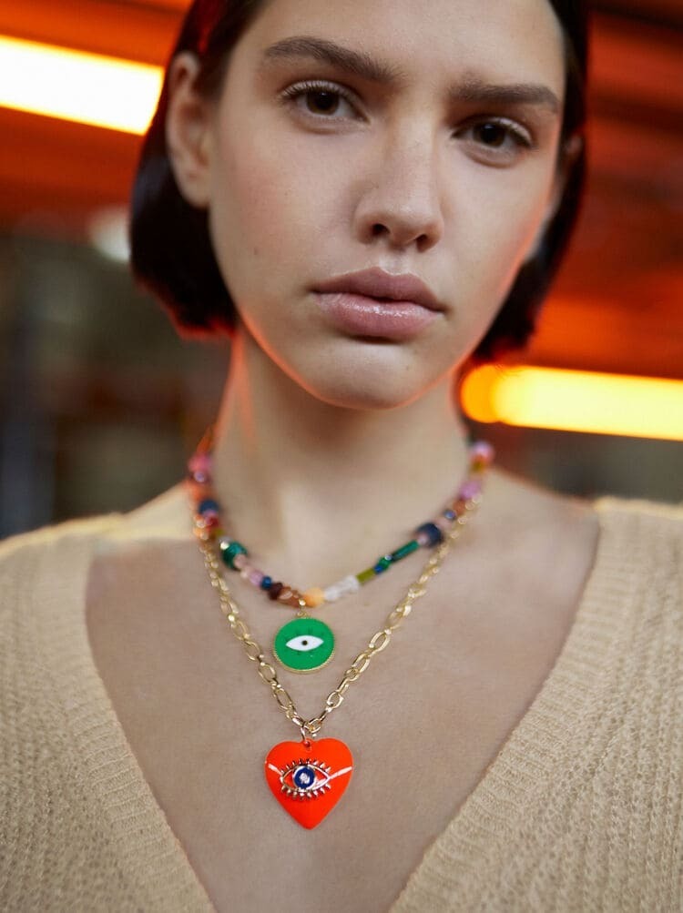 Conjunto de collares con charms y abalorios de Parfois