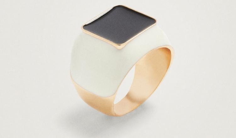 Anillo sello esmalte de Parfois