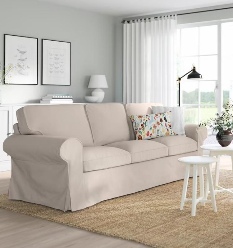 El sofá Ektorp de Ikea beige