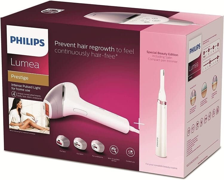 El dispositivo de luz pulsada Philips Lumea Prestige