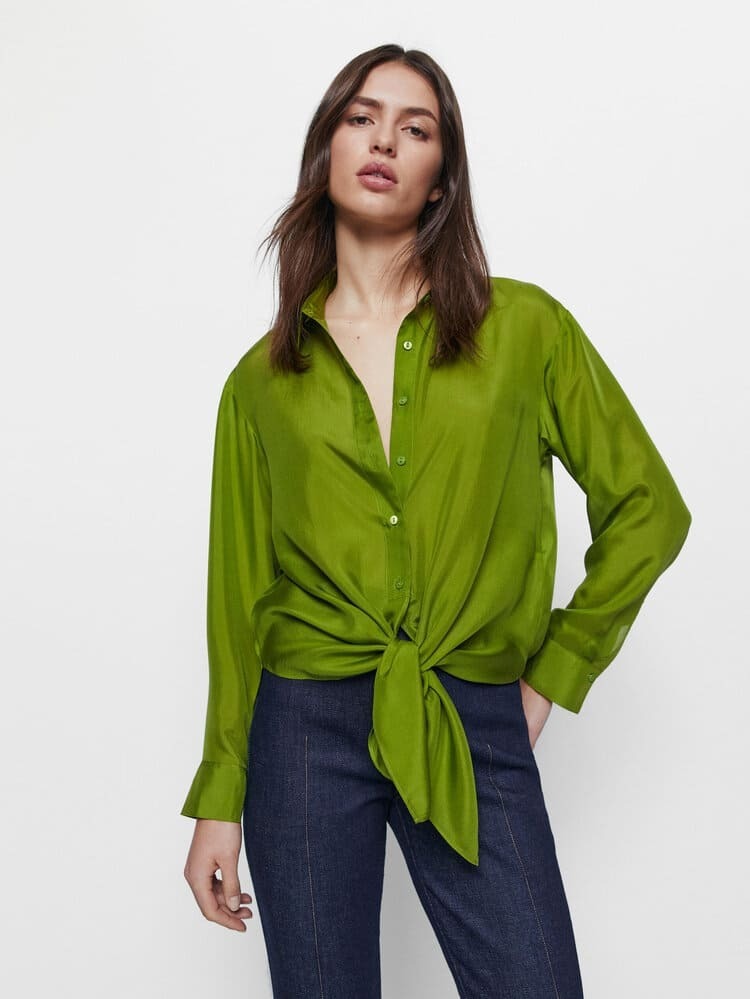 Camisa de seda de Massimo Dutti