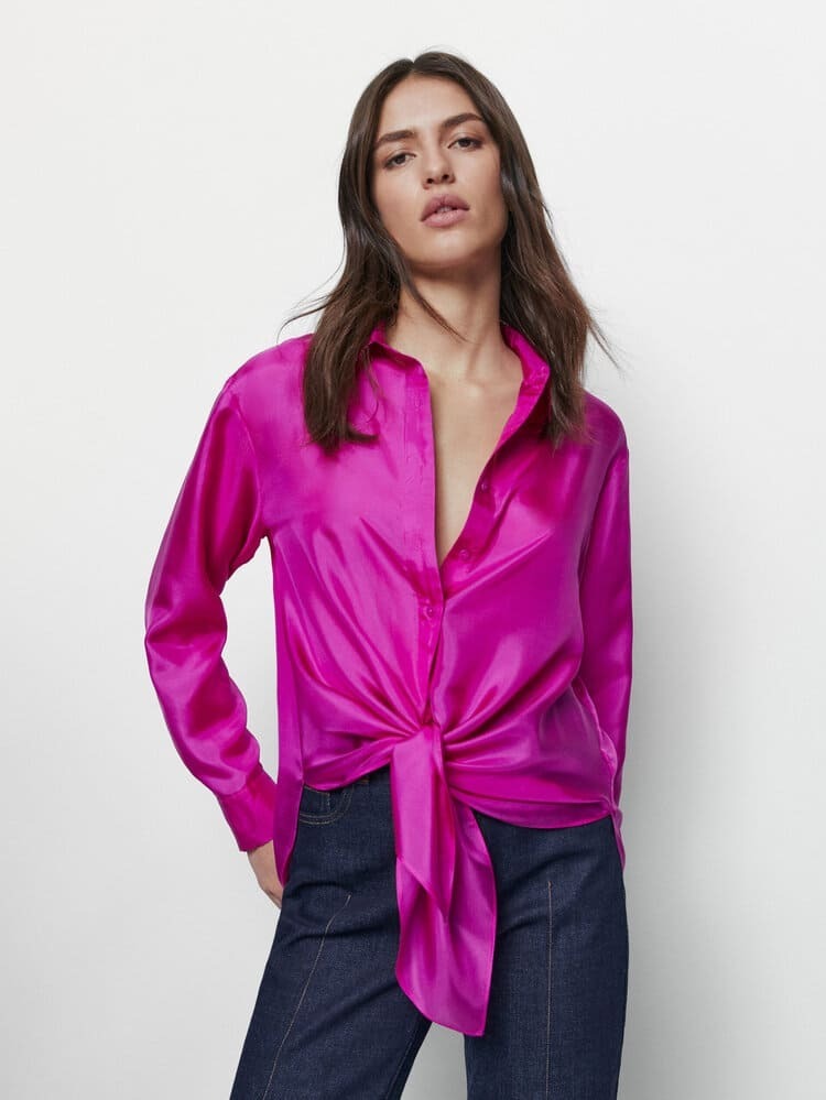 Camisa de seda de Massimo Dutti