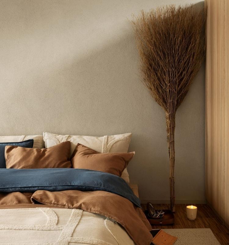 Conjunto de funda nórdica doble de lino