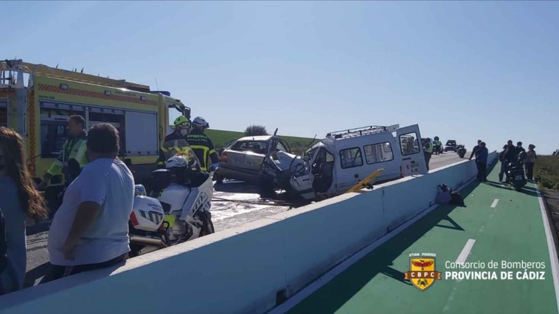 Accidente en El Palmar en el que ha fallecido un hombre | Consorcio de Bomberos de la provincia de Cádiz
