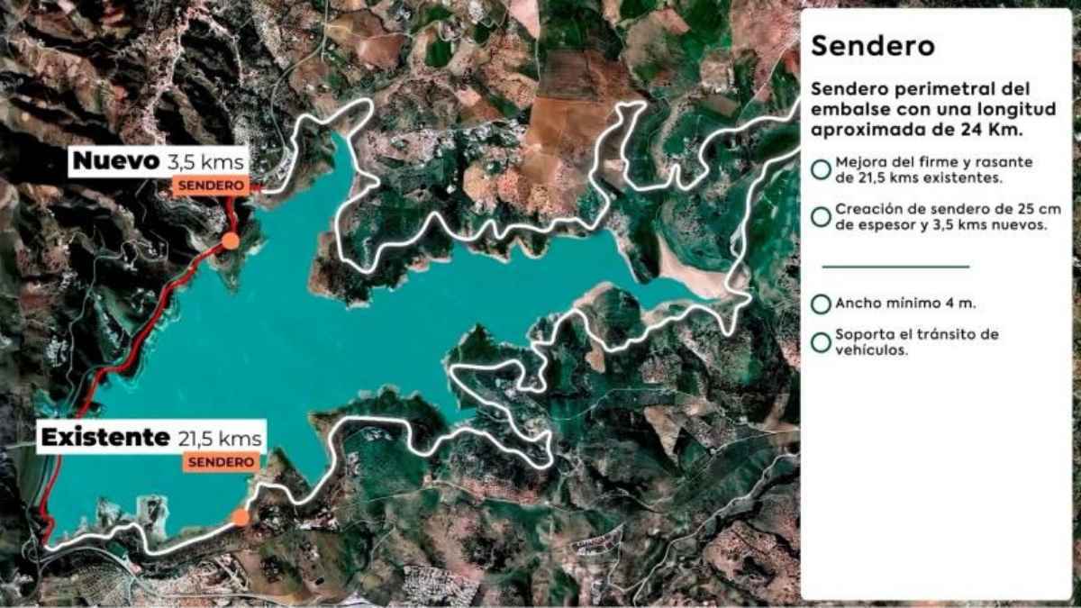 Acto de presentación del gran proyecto medioambiental y de ocio en el pantano de La Viñuela, de la Diputación de Málaga