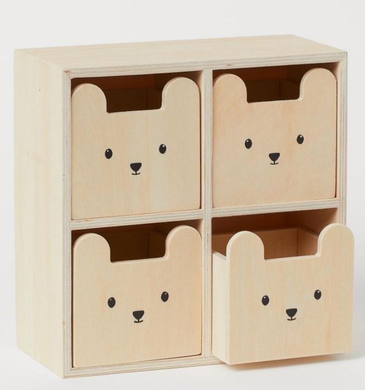 Cajonera mini de contrachapado