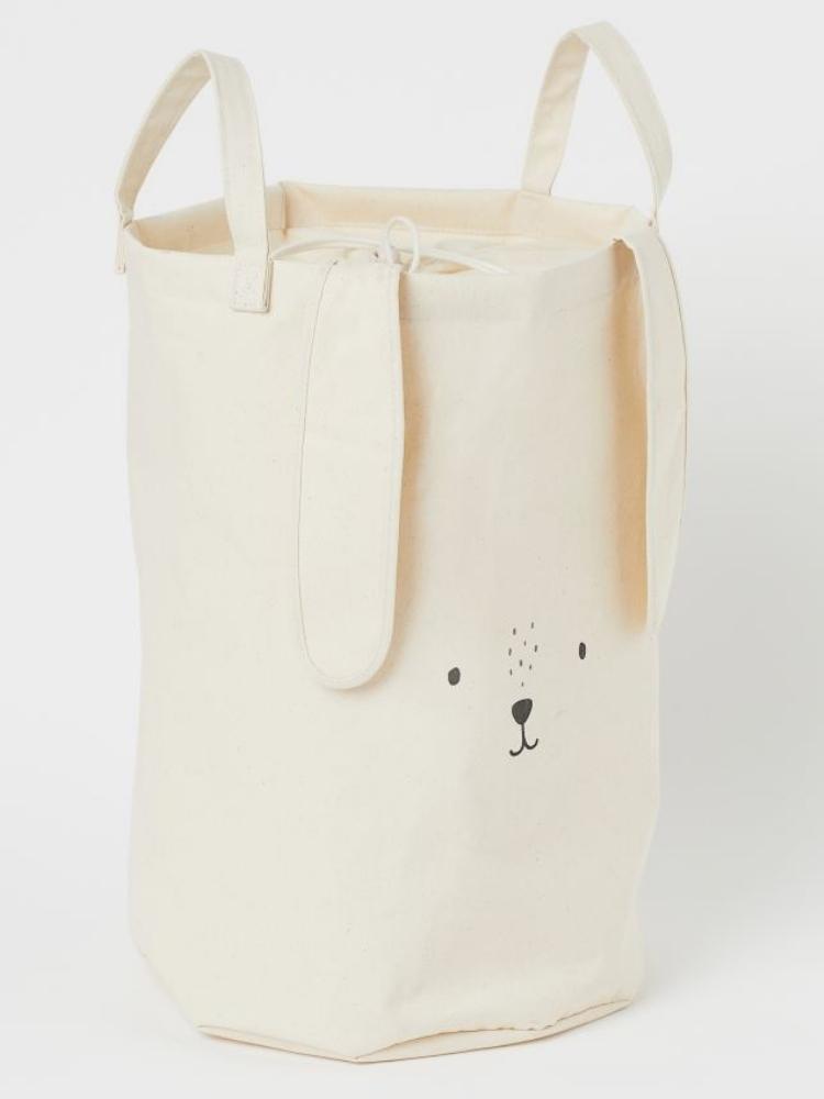 Cesta en sarga de algodón