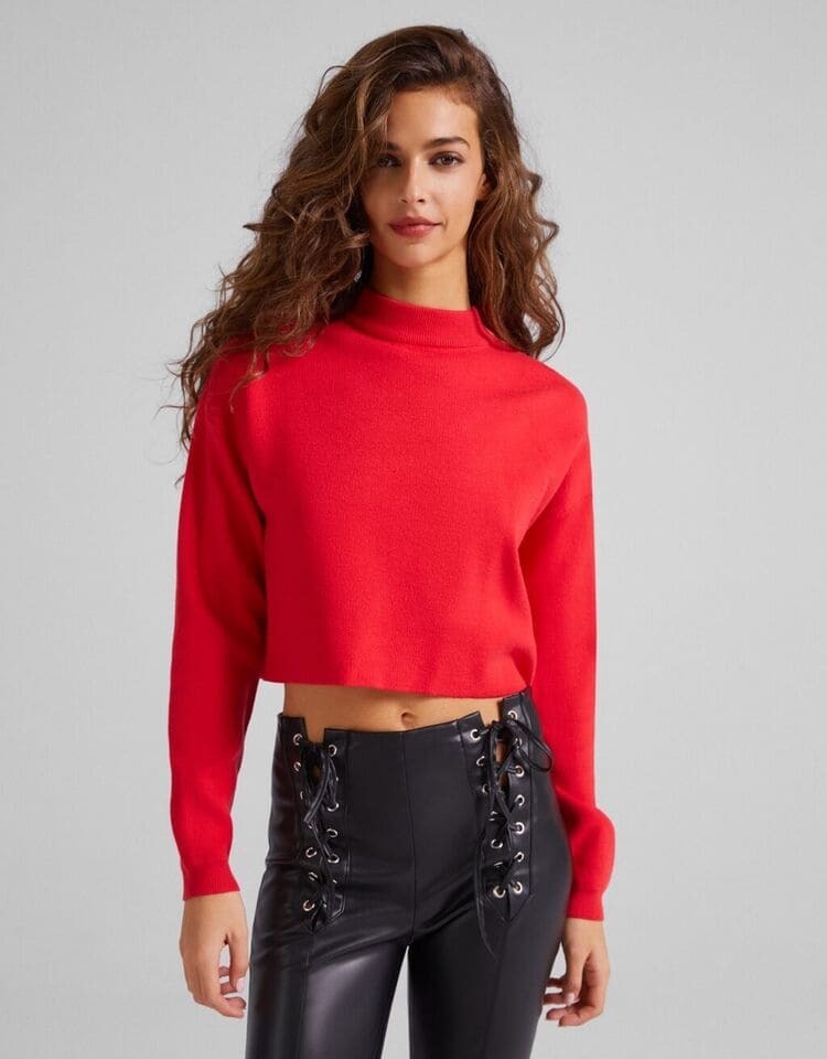 Jersey Cropped rojo