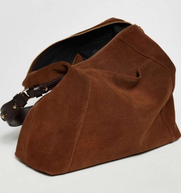 Bolso hobo de piel con asa de Sfera