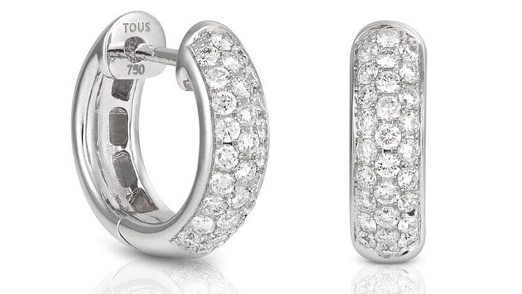 Pendientes Les Classiques de Oro blanco con Diamantes