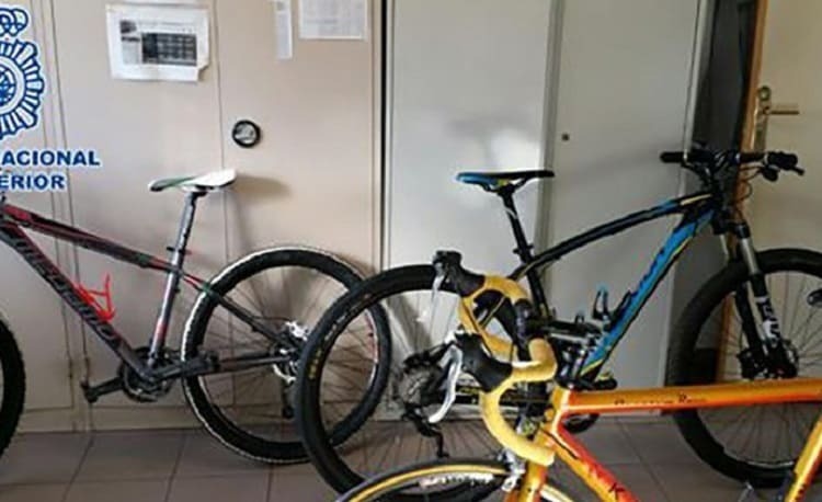 Bicicletas robadas en Córdoba
