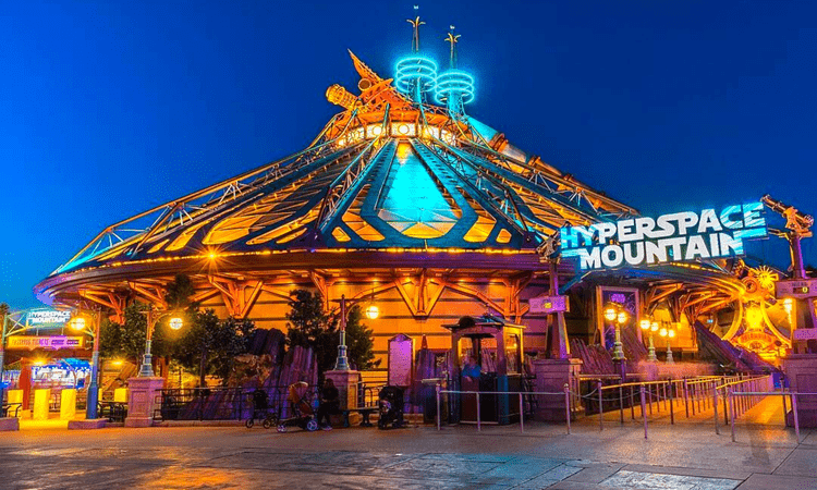 Atracción Hyperspace Mountain en Disneyland París