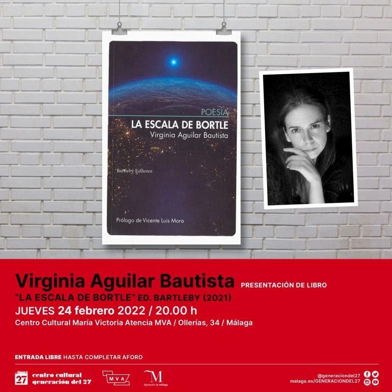 Presentación del último libro de Virginia Aguilar, 'La Escala de Bortle'. Centro del 27 de la Diputación de Málaga
