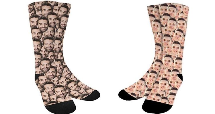 Calcetines personalizados con la cara