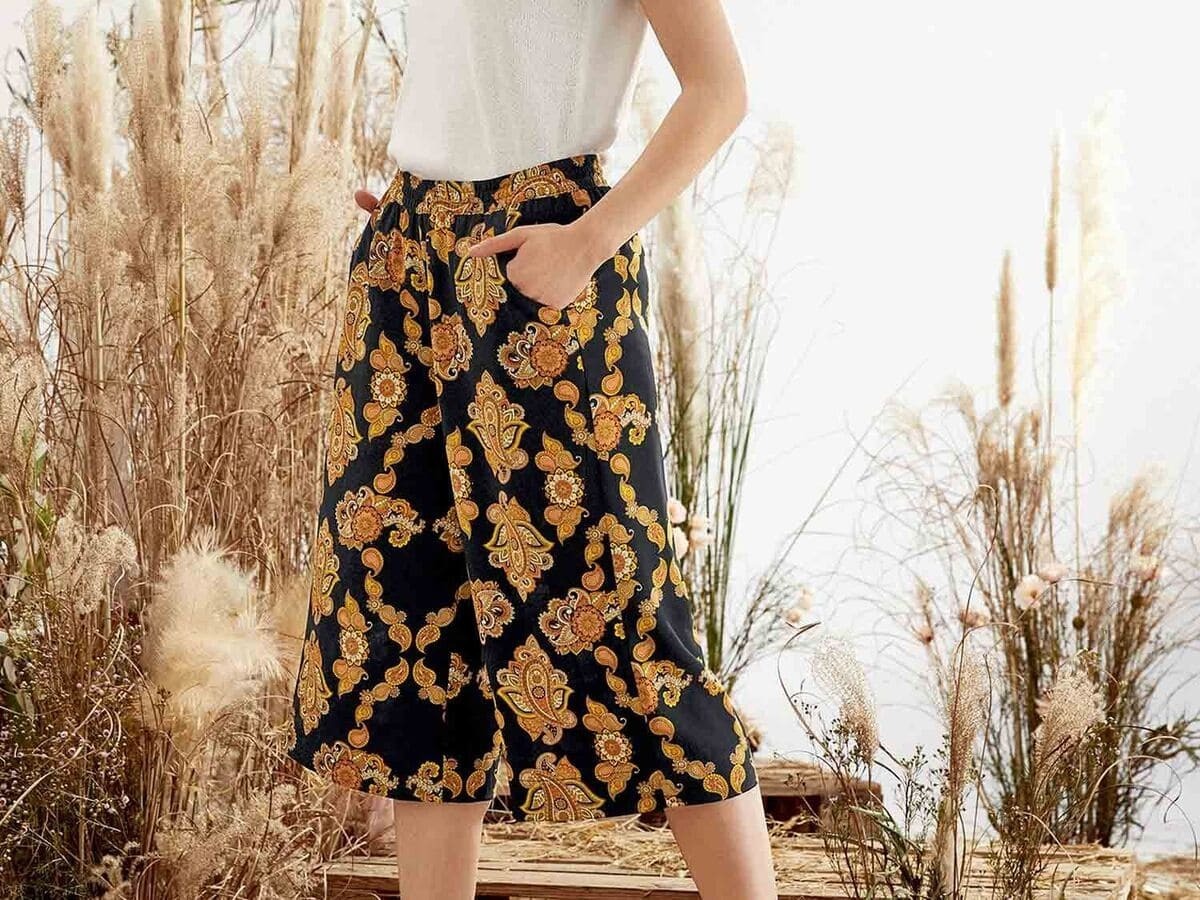 Pantalón cropped holgado