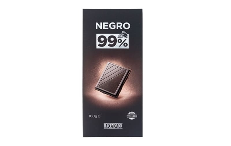 Chocolate negro Hacendado 99% cacao
