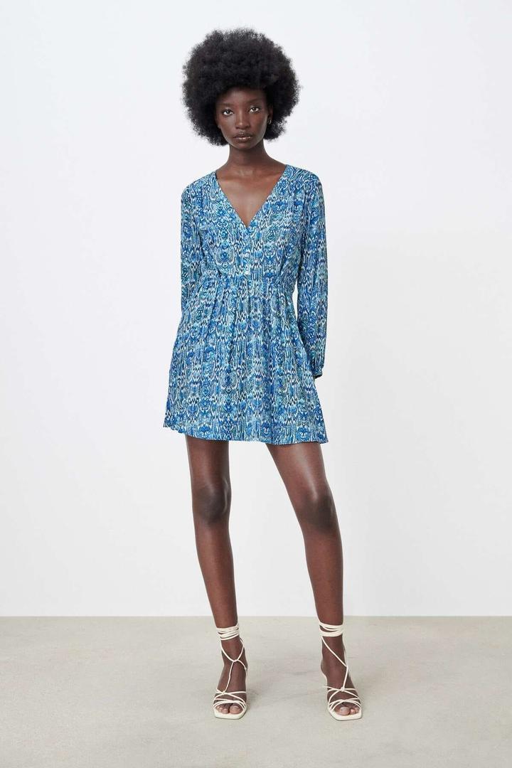 Vestido mini de animal print