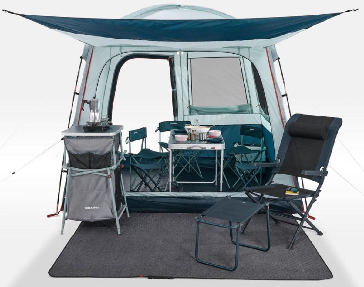 Carpa plegable 6 personas UPF30 Arpenaz Base de Decathlon