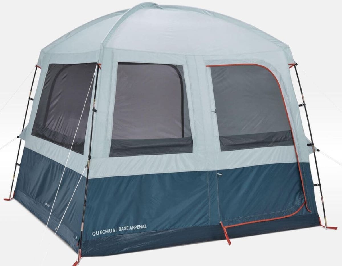 Carpa plegable 6 personas UPF30 Arpenaz Base de Decathlon